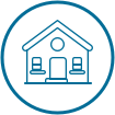 Roofing house icon